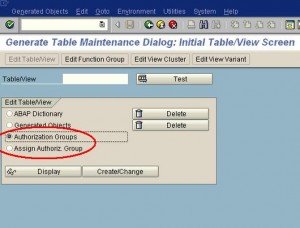 Error Cod's Table 54 SAP Table Authorization